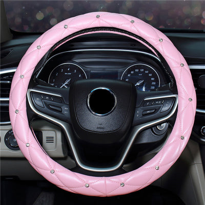 Car Steering Wheel Cover Ladies Diamond-studded Car Interior Decoration Products Fashion Cover