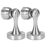 2 Set Stainless Steel Strong Magnetic Door Stop Floor Wall Suction Door Stopper Hardware