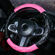 Car Steering Wheel Cover Ladies Diamond-studded Car Interior Decoration Products Fashion Cover