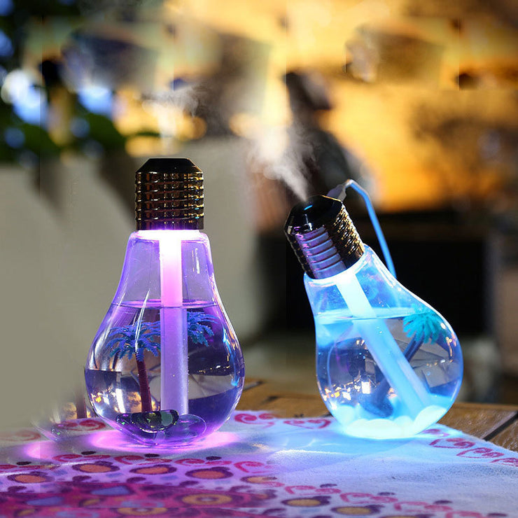 Colorful Light Bulb Humidifier Air Ultrasonic USB Essential Oil Diffuser Atomizer Freshener Mist Maker For Home Office