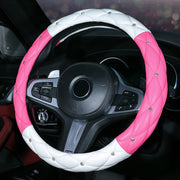 Car Steering Wheel Cover Ladies Diamond-studded Car Interior Decoration Products Fashion Cover