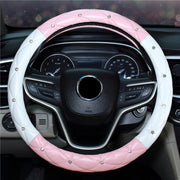 Car Steering Wheel Cover Ladies Diamond-studded Car Interior Decoration Products Fashion Cover