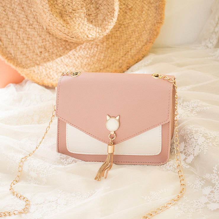 Small Crossbody Bags For Women Cat Lock Chain Messenger Bags