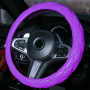 Car Steering Wheel Cover Ladies Diamond-studded Car Interior Decoration Products Fashion Cover