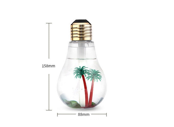 Colorful Light Bulb Humidifier Air Ultrasonic USB Essential Oil Diffuser Atomizer Freshener Mist Maker For Home Office