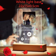 Acrylic Custom Photo Music Album Cover Night Light